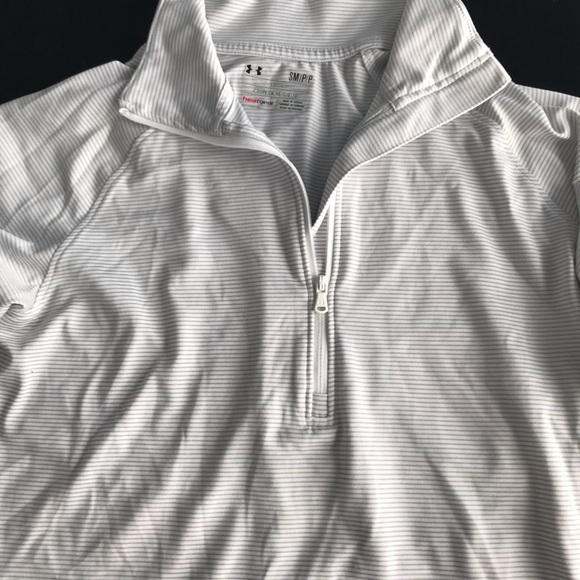 Under Armour Heat Gear Long Sleeve Zip Up Shirt - Picture 3 of 8